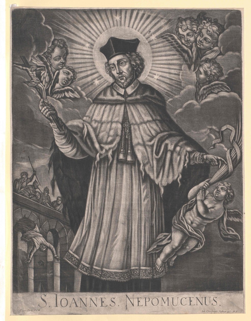 Svatý Johannes z Pomuku od Artist Unknown