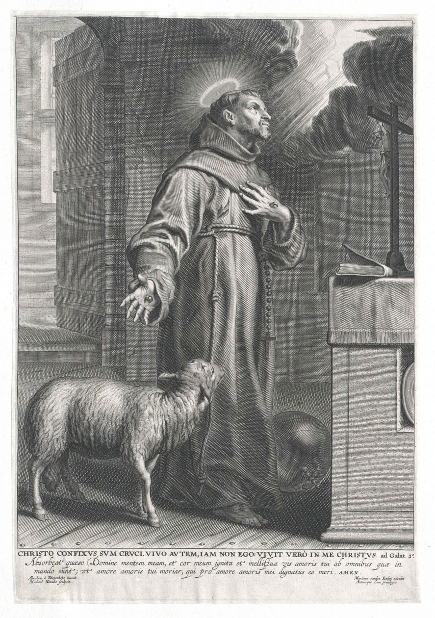 Svatý František z Assisi od Artist Unknown