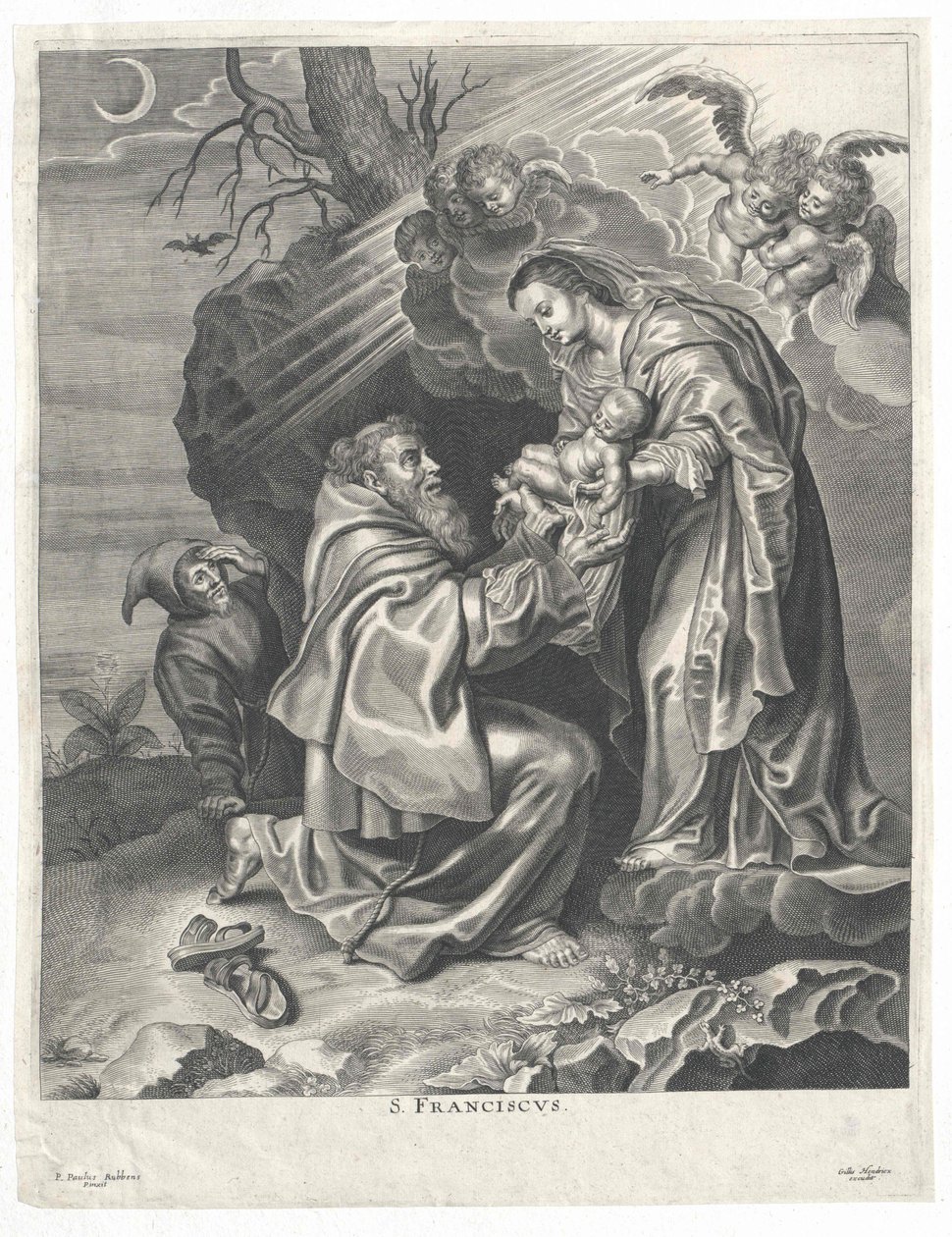 Svatý František z Assisi od Artist Unknown