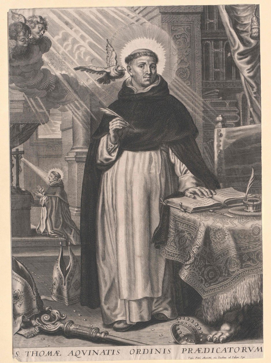 Svatý Tomáš Akvinský od Artist Unknown