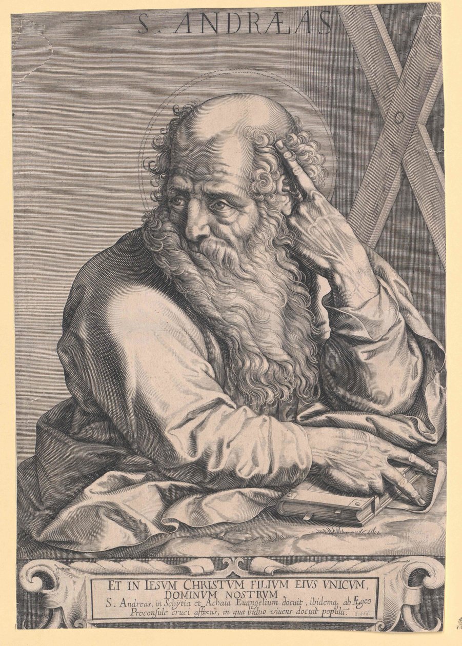 Svatý apoštol Andreas od Artist Unknown