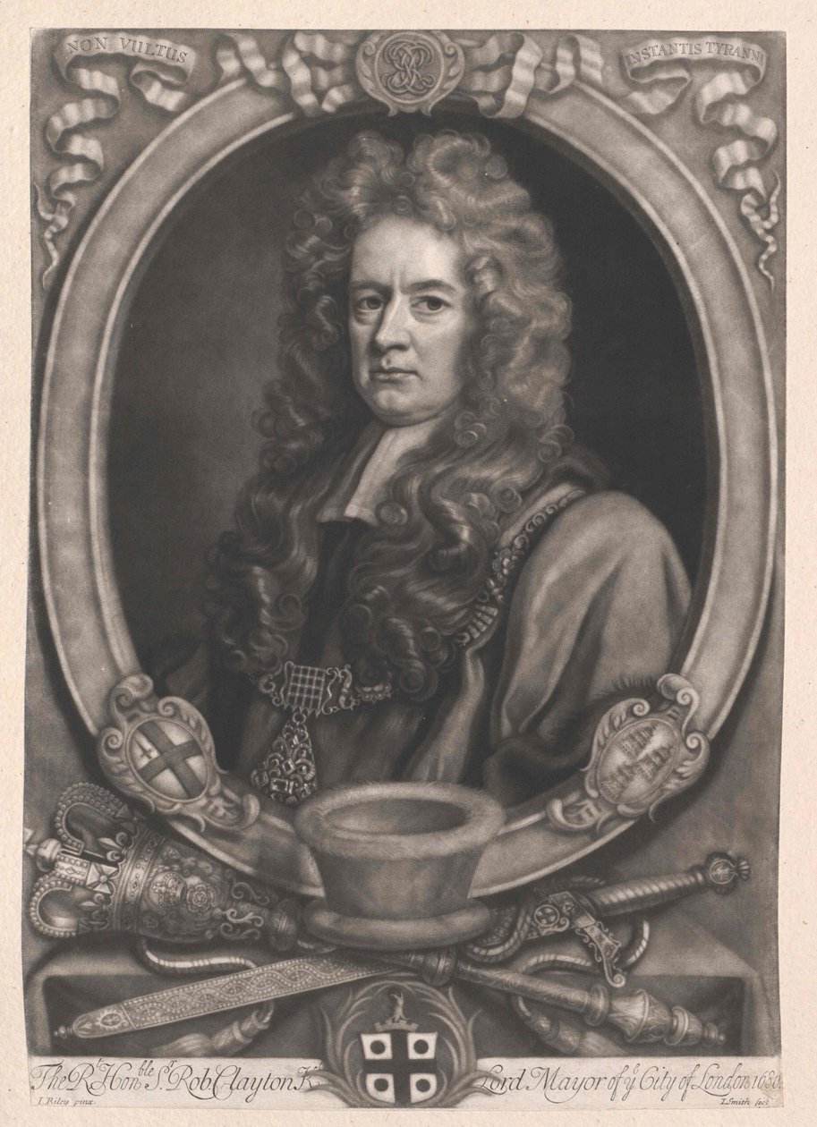 Sir Robert Clayton (tisk) od Artist Unknown