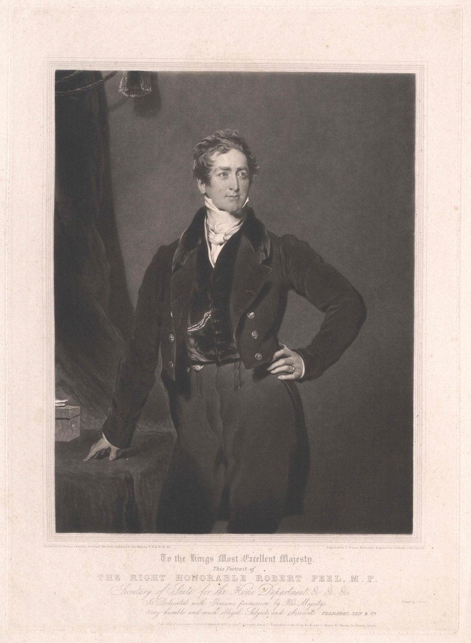 Sir Robert Peel od Artist Unknown