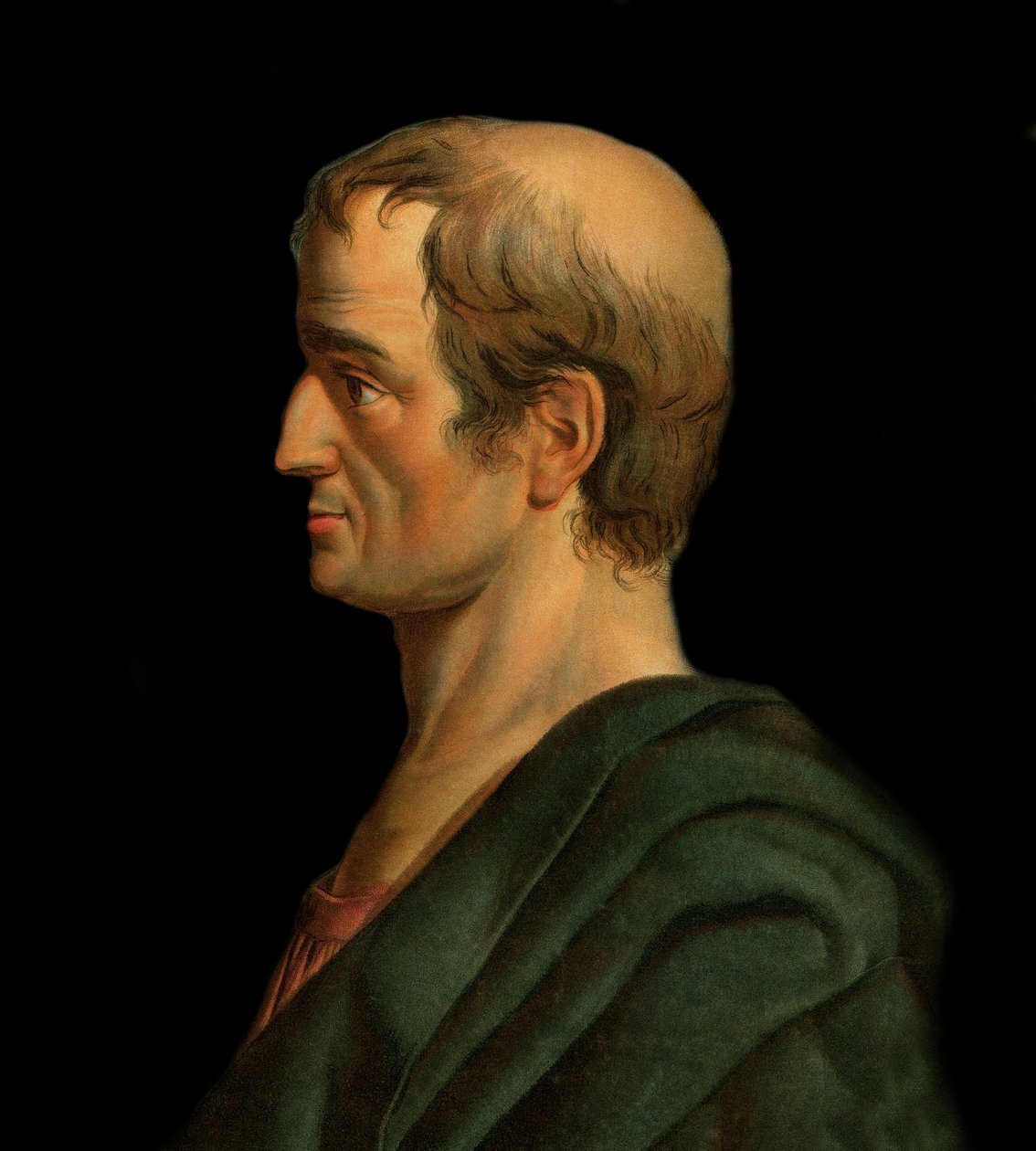 Solón řecký právník, básník a obchodník - Portrét Solóna, athénského zákonodárce a básníka od Artist Unknown