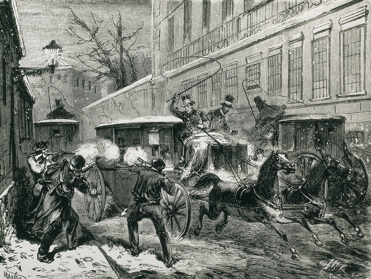Španělsko (1870). Atentát na generála Prima (Madrid, 27. prosince) od Artist Unknown