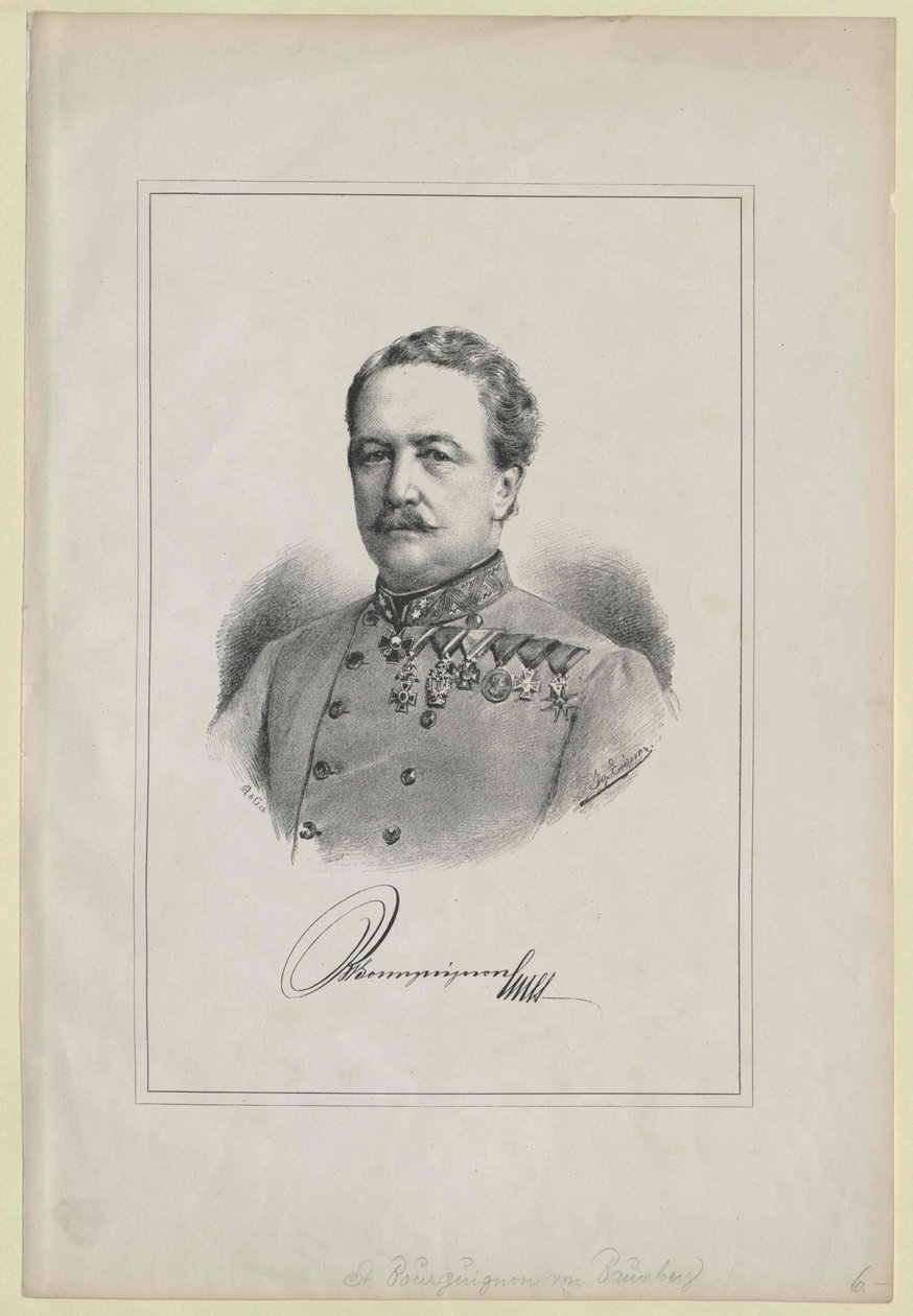 Stanislaus baron Bourguignon-Baumberg od Artist Unknown