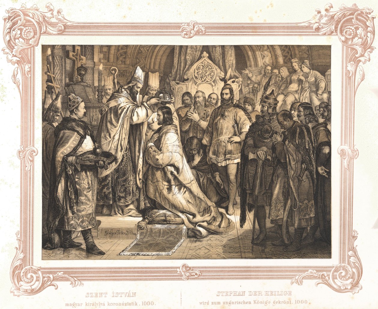 Svatý Štěpán I. od Artist Unknown