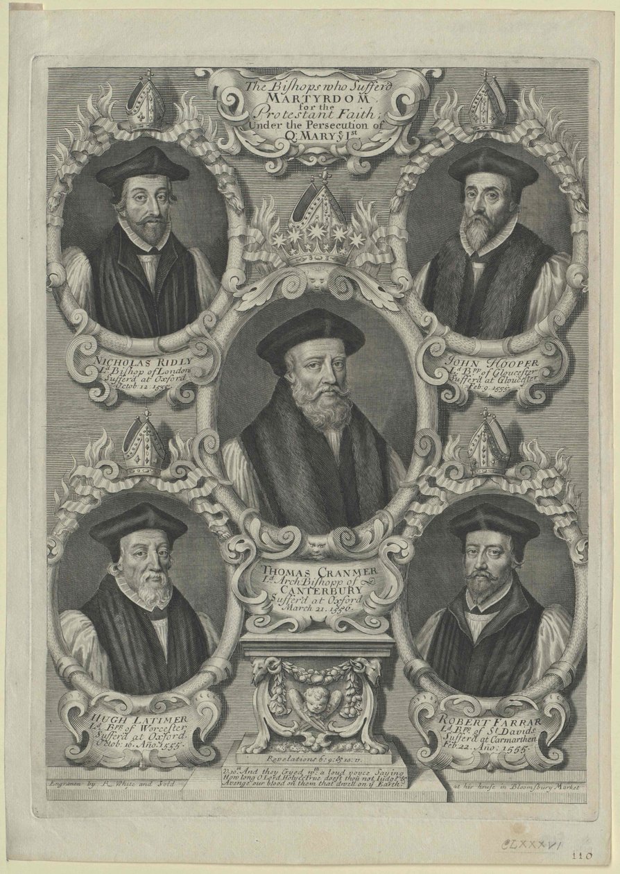 Thomas Cranmer (tisk) od Artist Unknown