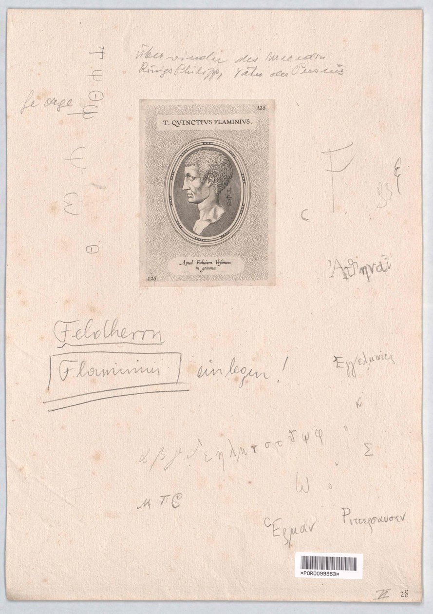 Titus Quinctius Flaminius (tisk) od Artist Unknown