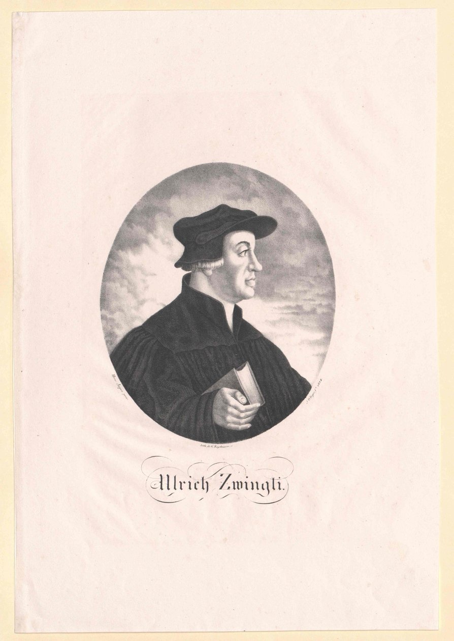 Ulrich Zwingli od Artist Unknown