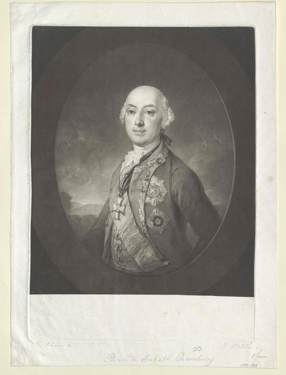 Victor Amadeus kníže Anhalt-Bernburg-Schaumburg-Hoym od Artist Unknown