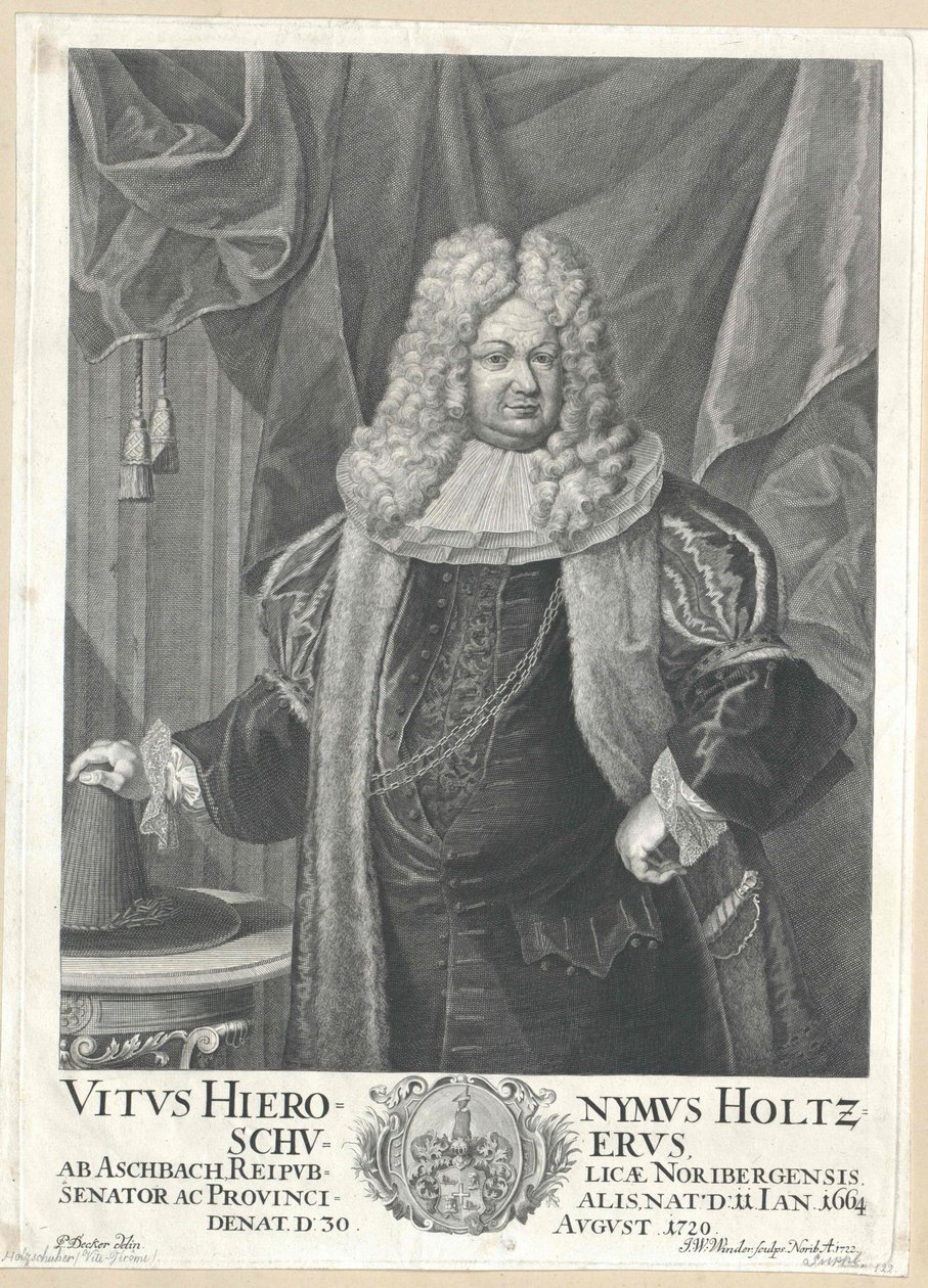 Vitus Jerome Holzschuher z Aspachu od Artist Unknown