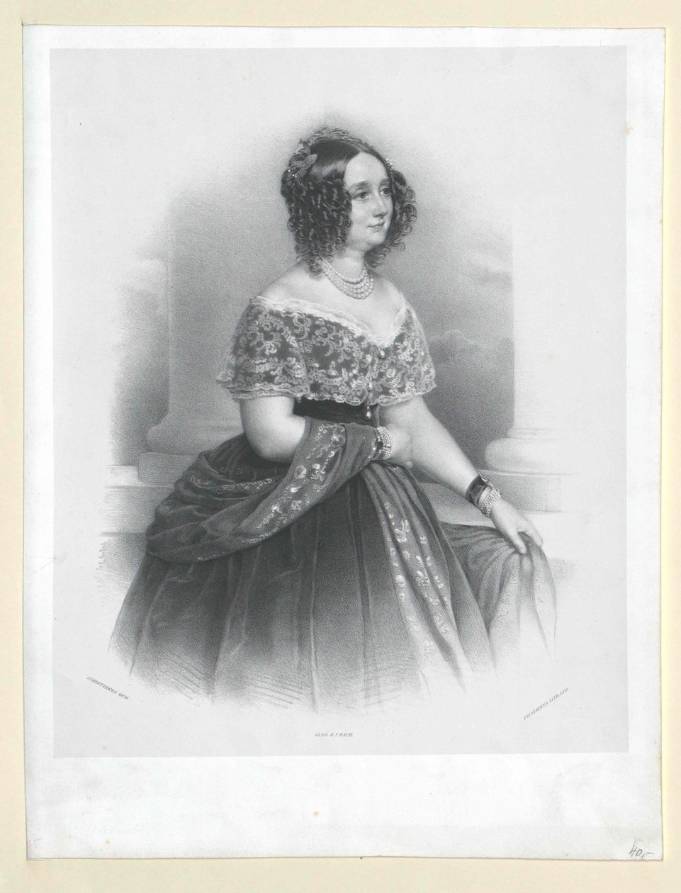Wilhelmine hraběnka Colloredo-Mannsfeldová od Artist Unknown