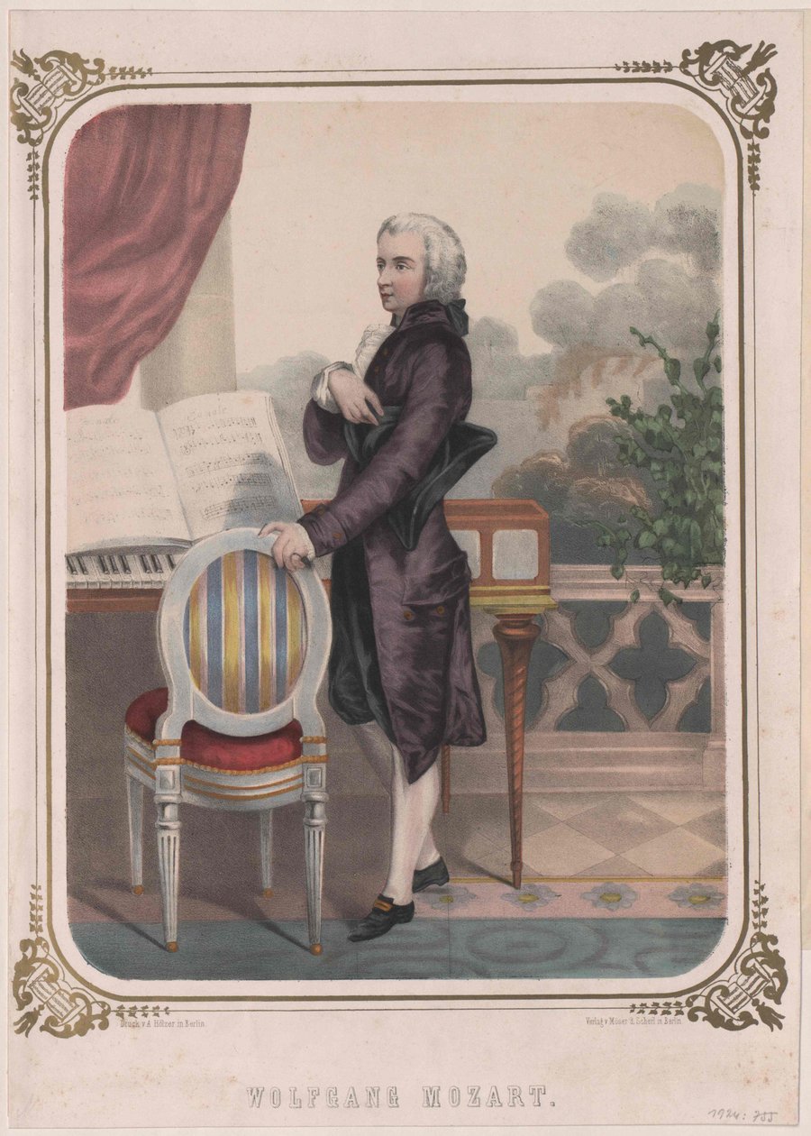 Wolfgang Amadeus Mozart od Artist Unknown