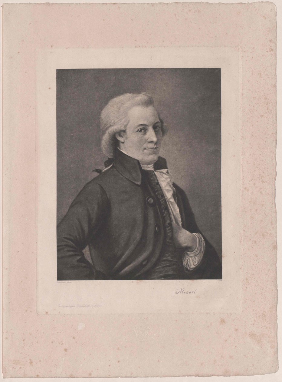 Wolfgang Amadeus Mozart od Artist Unknown