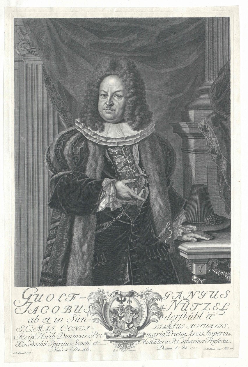 Wolfgang Jacob Nuetzel von Suendersbuehl od Artist Unknown