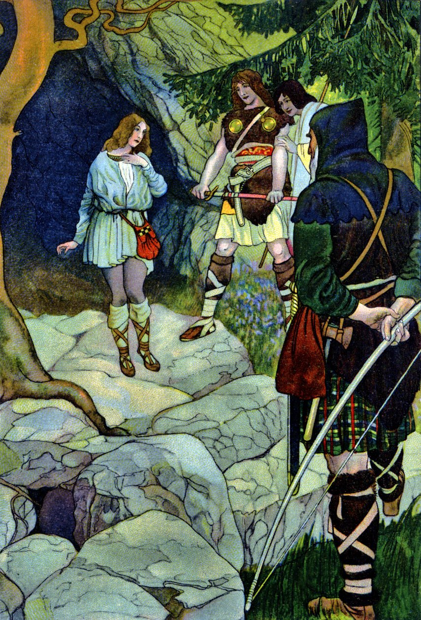 Cymbeline, hra Williama Shakespeara, kolem roku 1880 (tisk) od Artus Scheiner