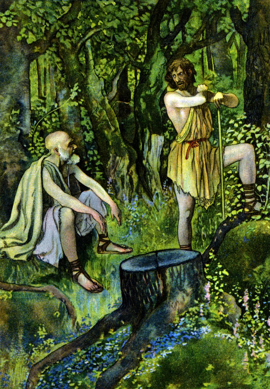 Timon z Athén, hra Williama Shakespeara, kolem roku 1880 (tisk) od Artus Scheiner