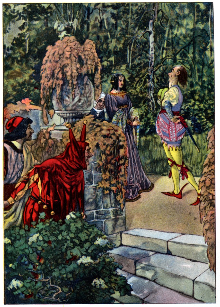 Kahdestoista yö, William Shakespearen näytelmä, n. 1880 (painettu) od Artus Scheiner