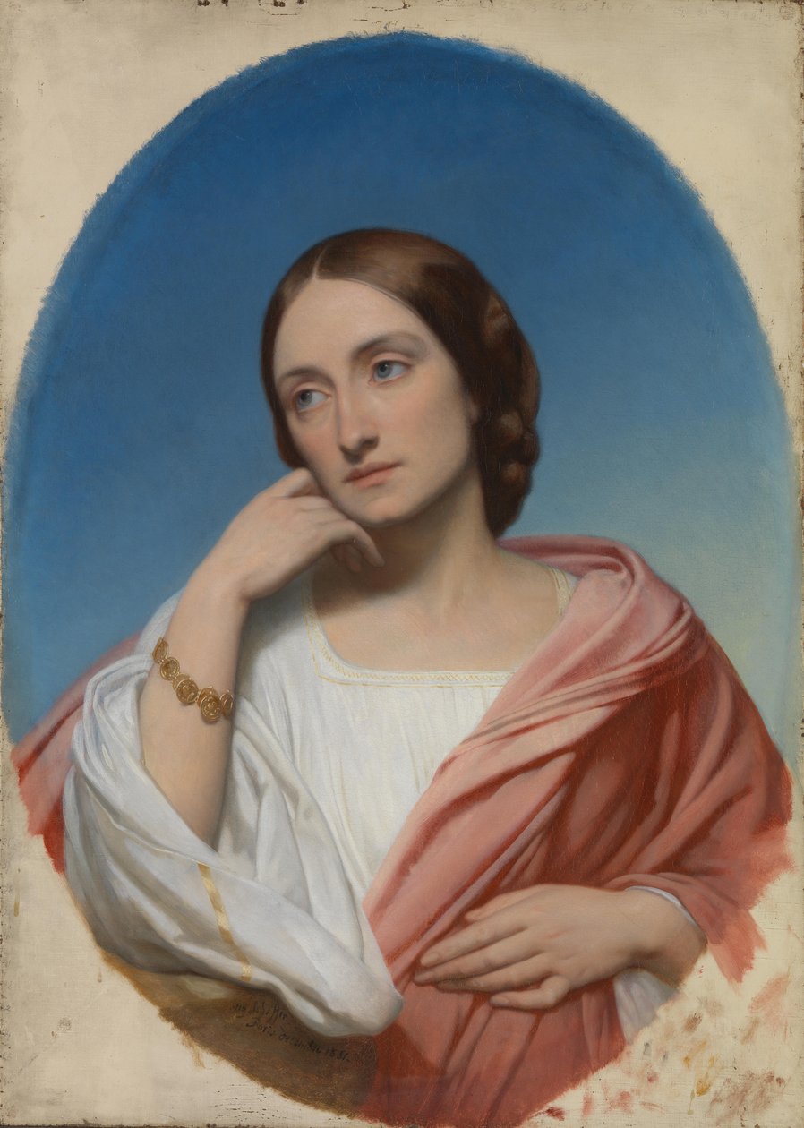 Paní paní Robert Hollond, filantrop, rozená Ellen Julia Teed (1822 - 1884) od Ary Scheffer