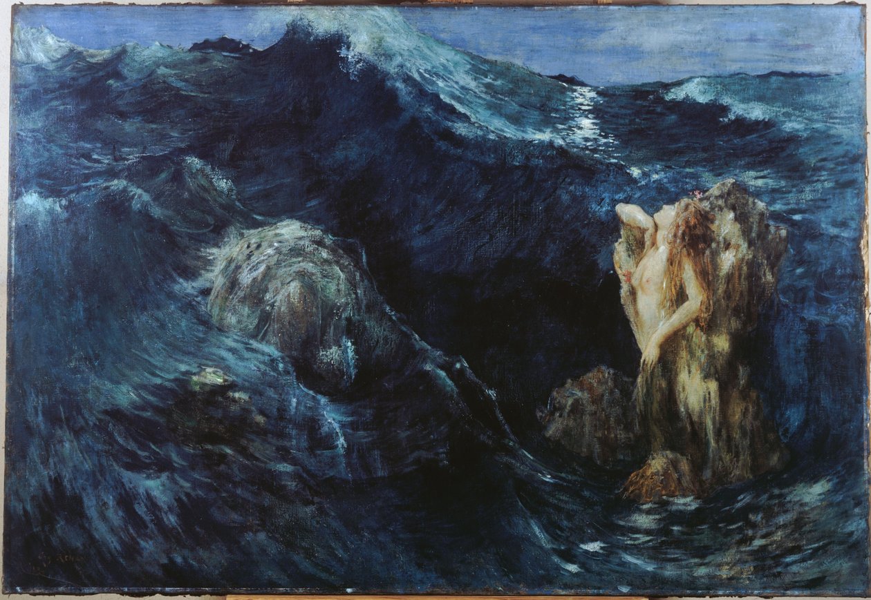 Charybda a Skylla, 1894 (olej na plátně) od Ary Ernest Renan