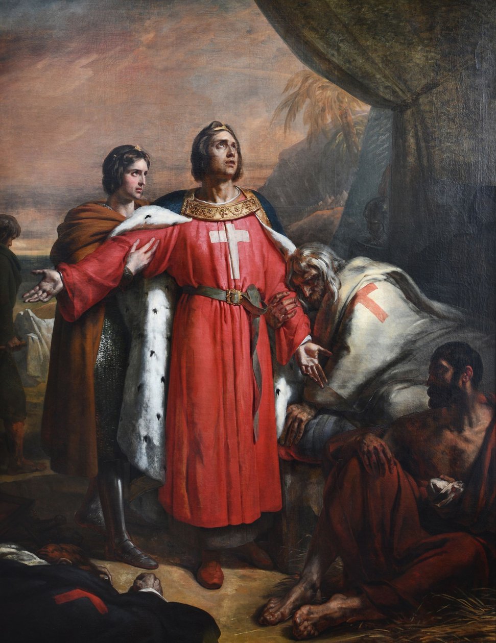 francouzsky: Saint Louis visiterant les pestiférés od Ary Scheffer