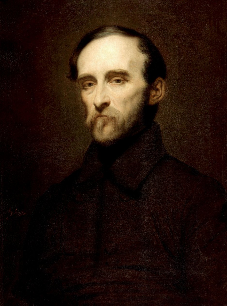 Generál Eugene Cavaignac, francouzský guvernér Alžírska od Ary Scheffer