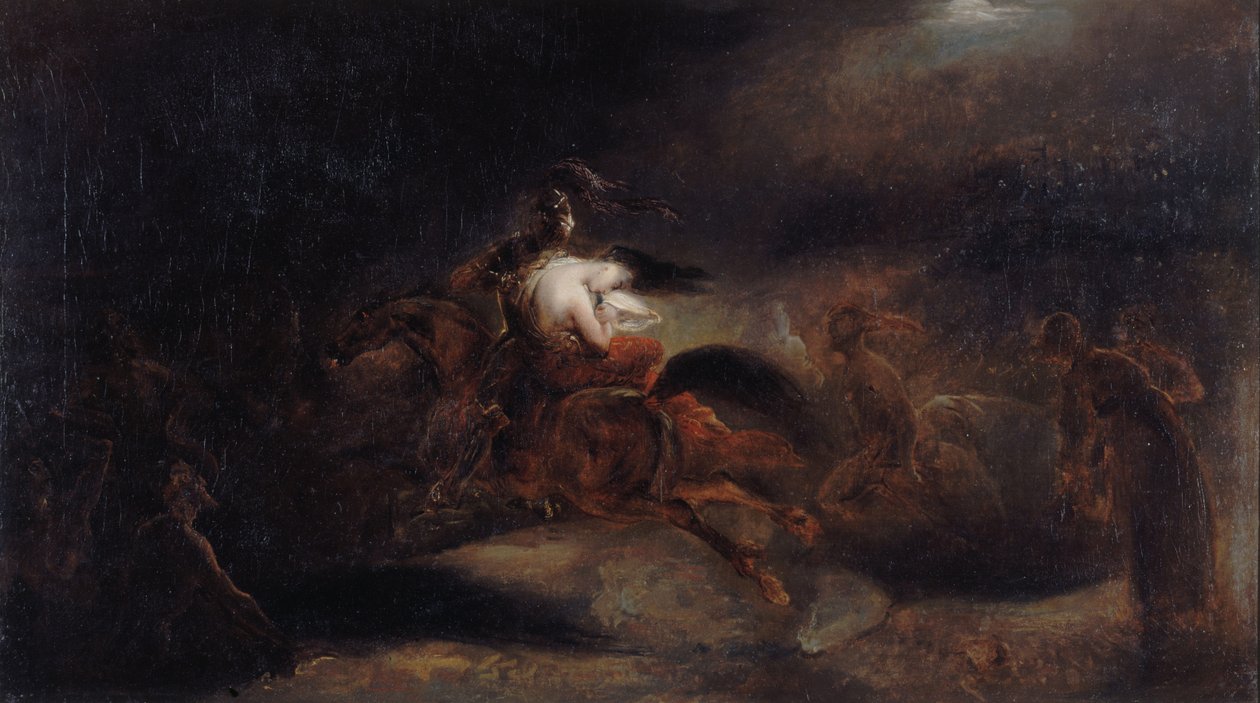 Lenore. Mrtví cestují rychle, c. 1830. od Ary Scheffer