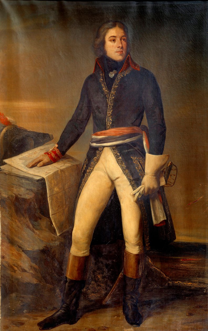 Portrét generála Lazara Louis Hoche (1768-1797) Obraz Ary Scheffer (1795-1858) 1835 Paříž, Muzeum armády od Ary Scheffer