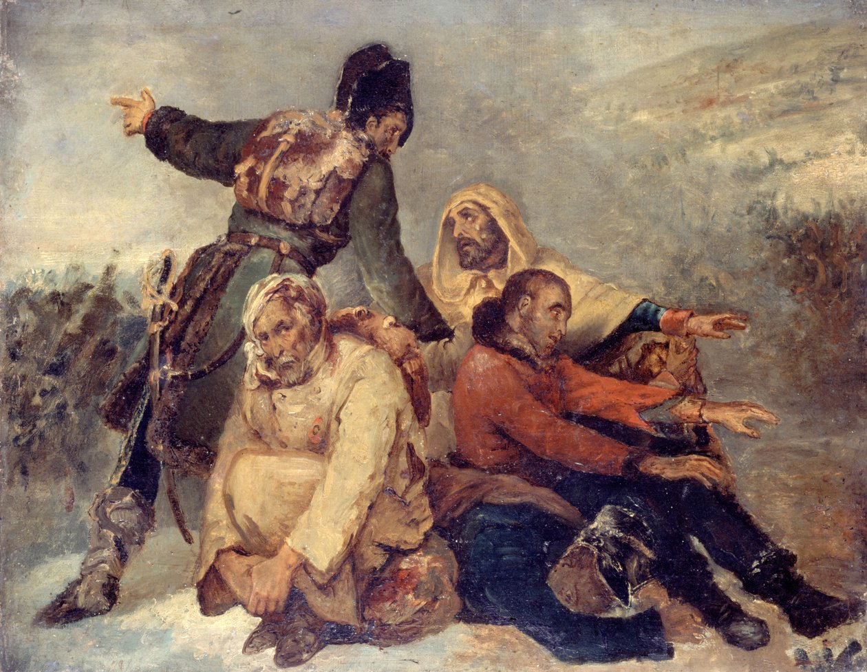 Čtyři poražení armádní vojáci, c. 1826. od Ary Scheffer
