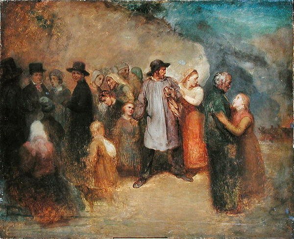 Scéna exodu, kolem roku 1858 od Ary Scheffer
