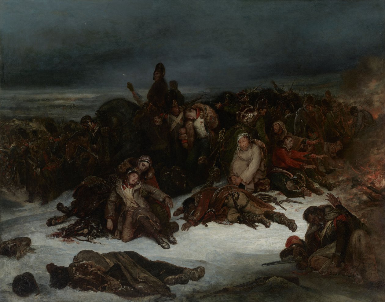 Ústup Napoleonovy armády z Ruska v roce 1812 od Ary Scheffer