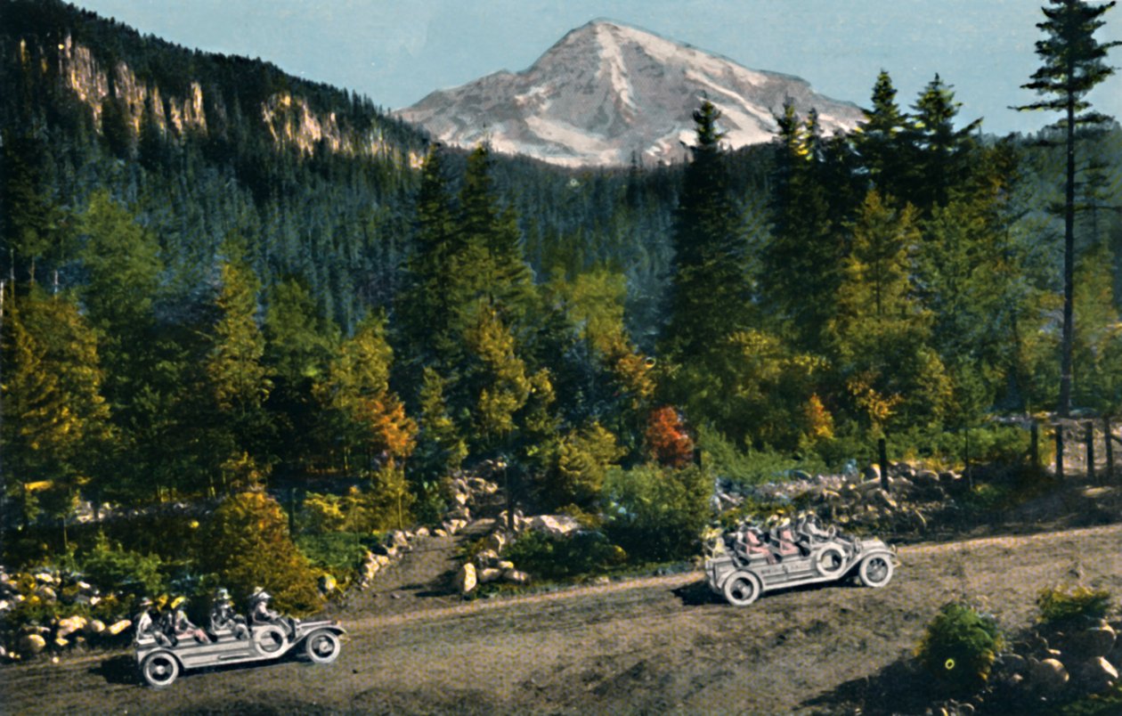 Mt. Rainier z National Park Inn, c1916 od Asahel Curtis