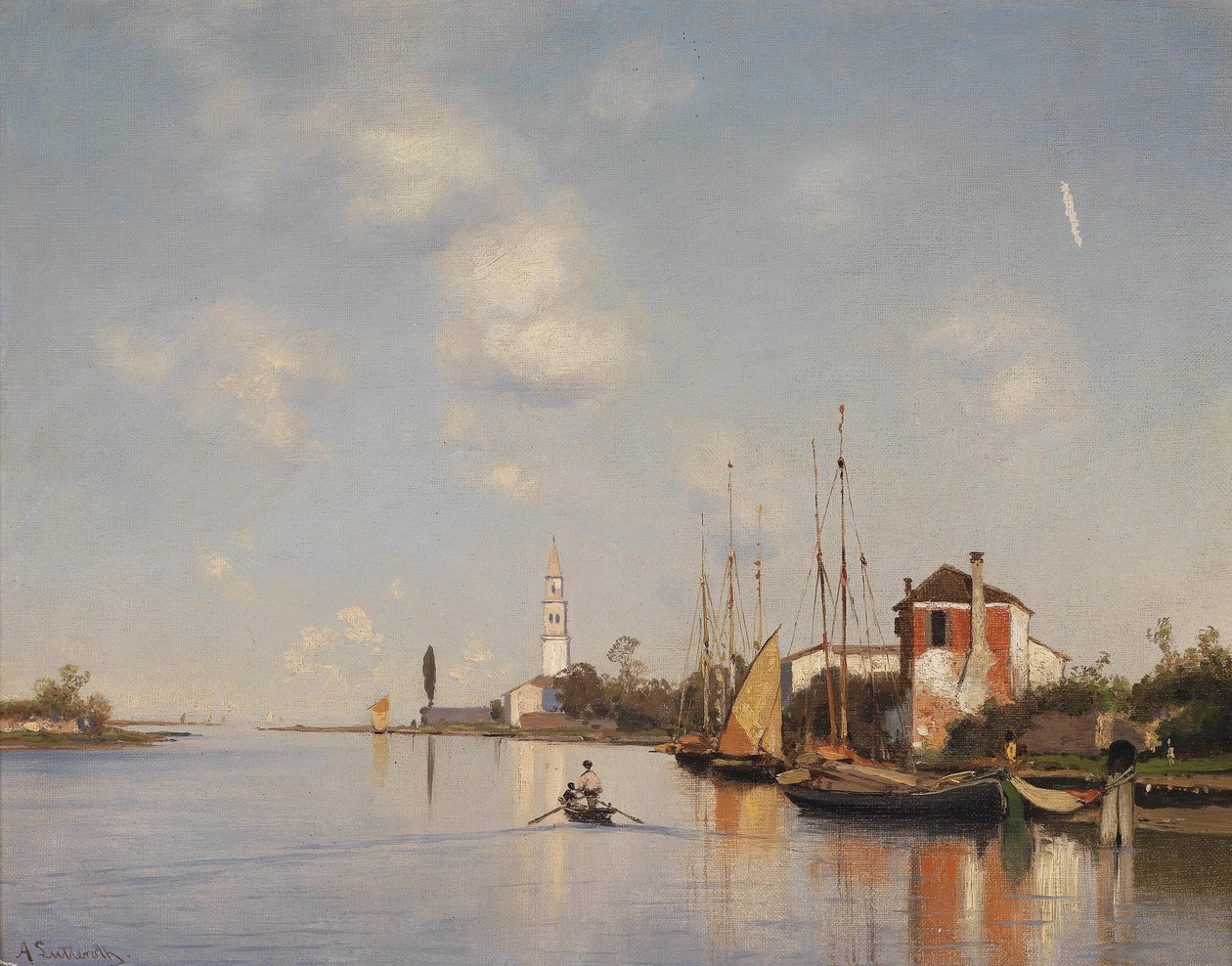 Ascan Lutteroth Mazzorbo bei Venedig od Ascan Lutteroth