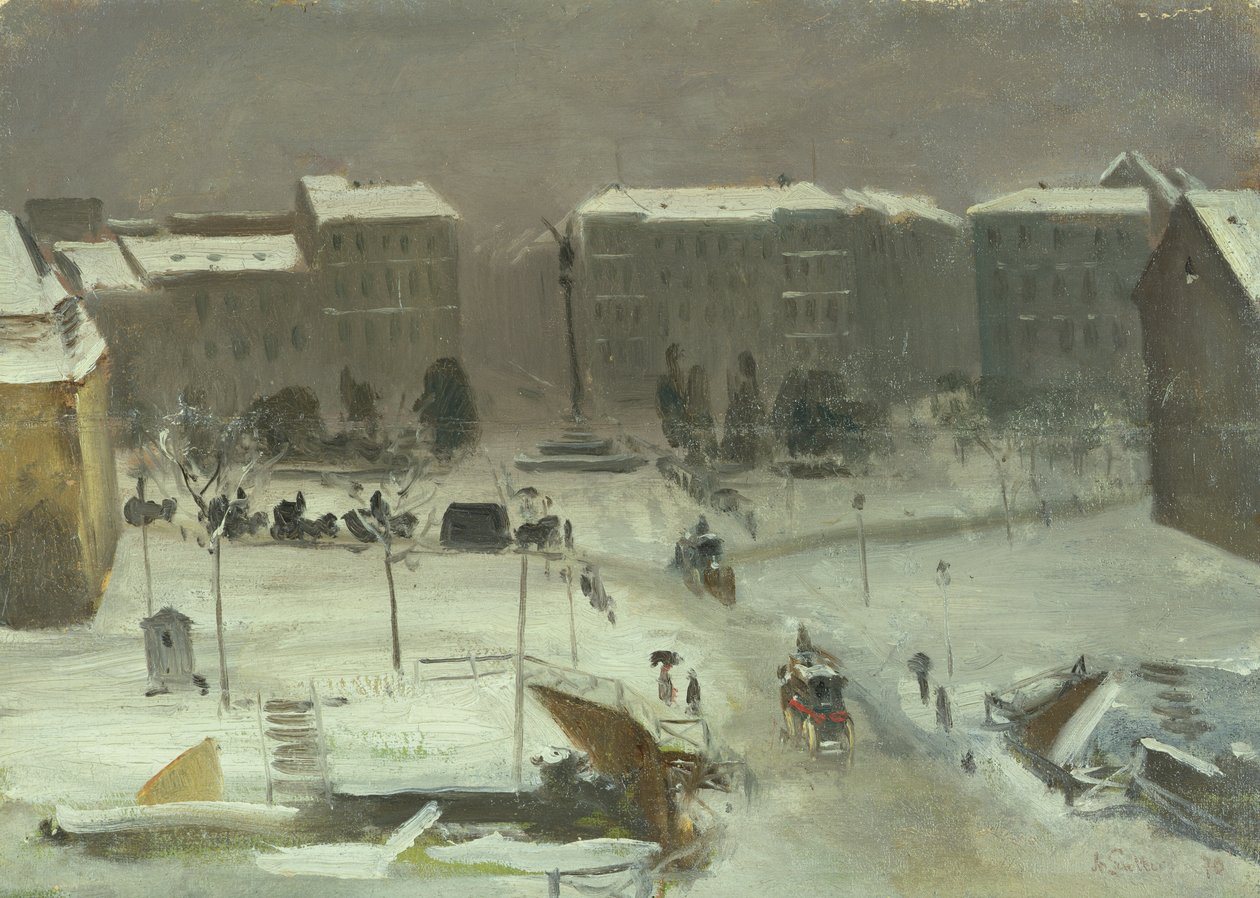 Náměstí Belle-Alliance v Berlíně, 1870 od Ascan Lutteroth