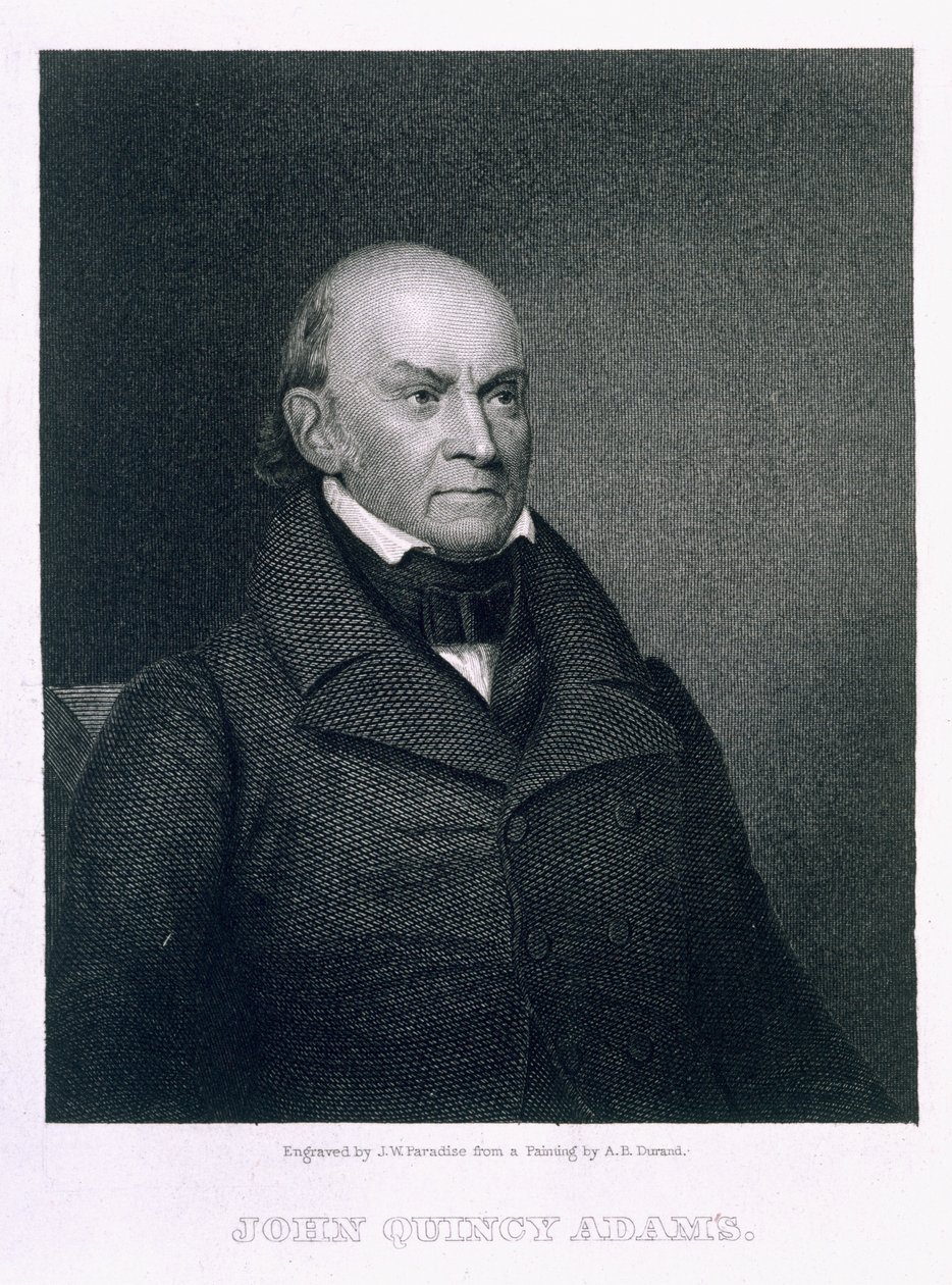 John Quincy Adams, vyrytý John Wesley Paradise (1809-62) od Asher Brown Durand