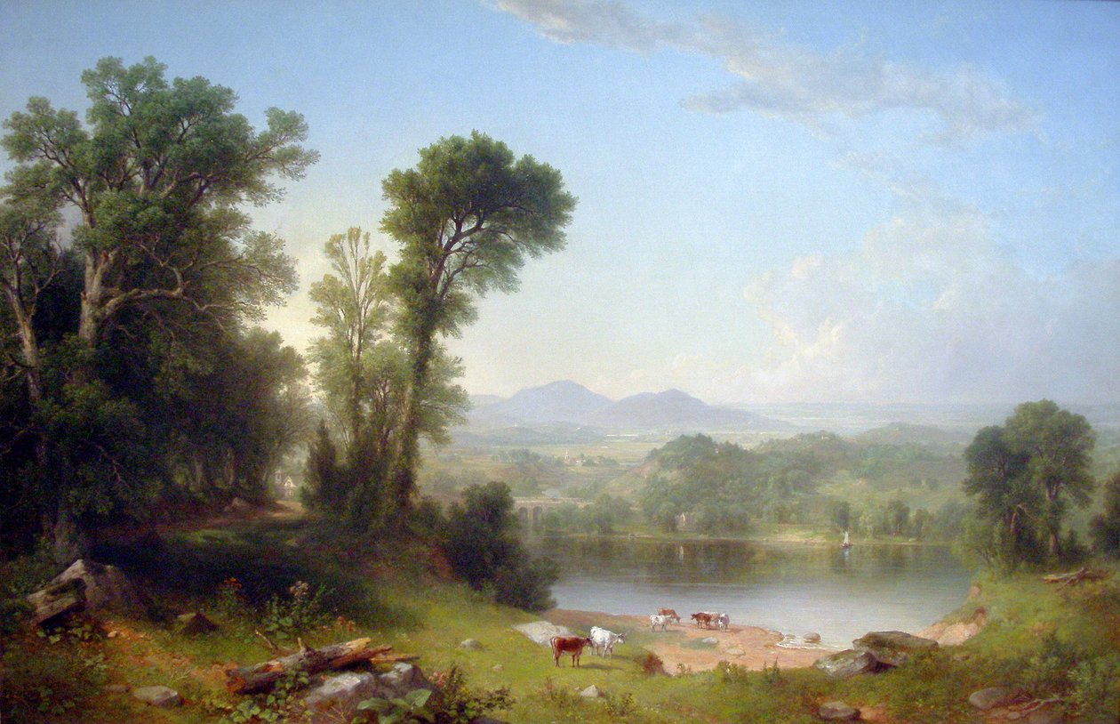 Pastorální krajina od Asher Brown Durand
