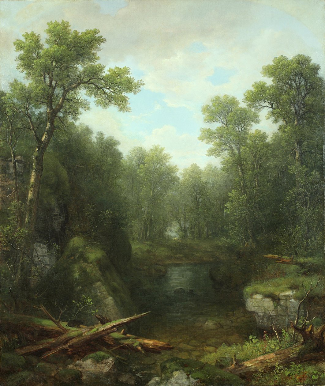Chapel Pond Brook, Keene Flats, Adirondack Mountains, New York, 1871 od Asher Brown Durand
