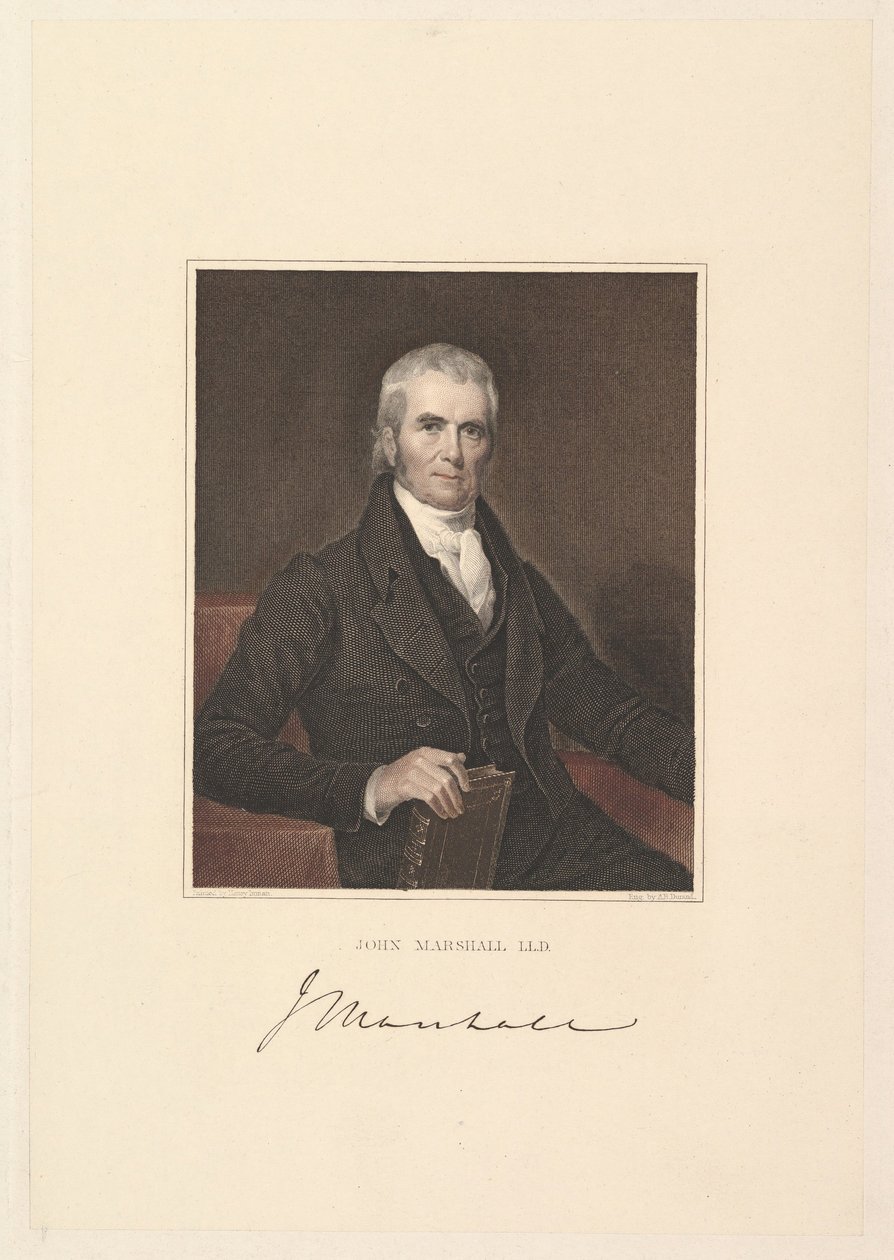Hlavní soudce John Marshall, 1833. od Asher Brown Durand