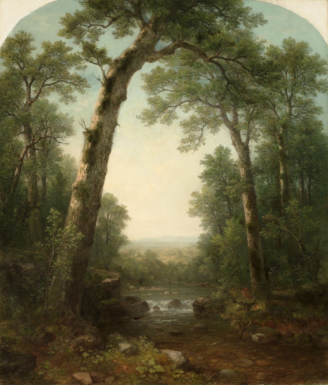 Forest Stream s Vista od Asher Brown Durand