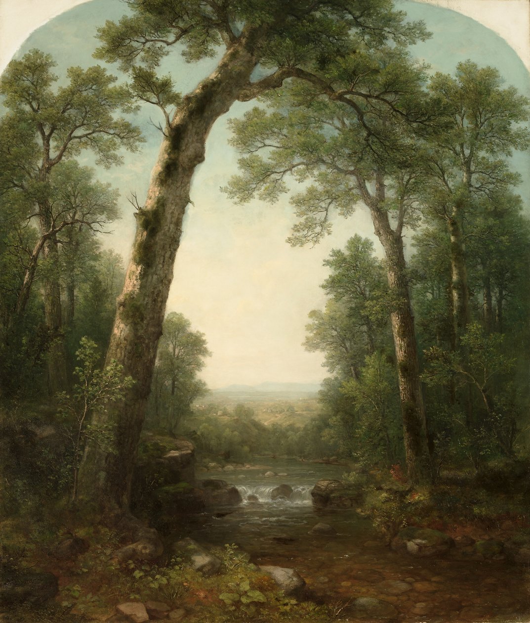 Lesní potok s výhledem od Asher Brown Durand