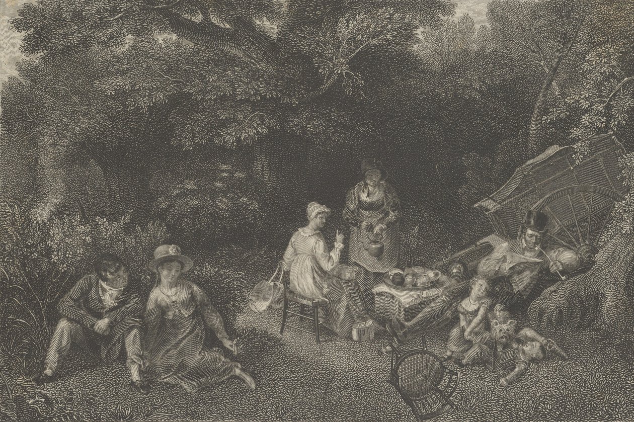 Gipseying Party, ca. 1830. od Asher Brown Durand
