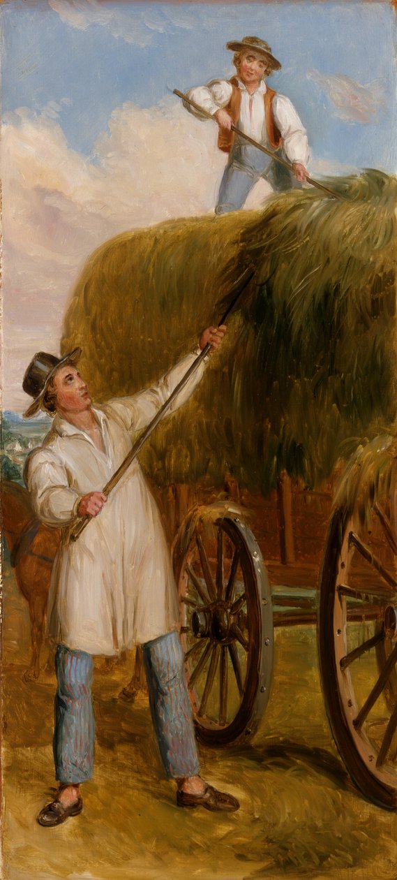 Scéna senoseče, 1836 (olej na dřevěné desce) od Asher Brown Durand