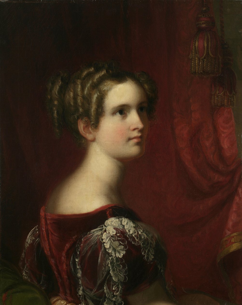 Ideální hlava: Návrh ze života, 1836 od Asher Brown Durand