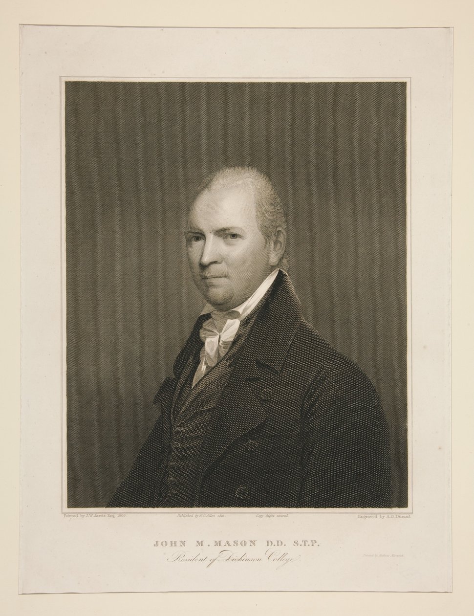 John M. Mason, D.D., S.T.P., rektor Dickinson College od Asher Brown Durand