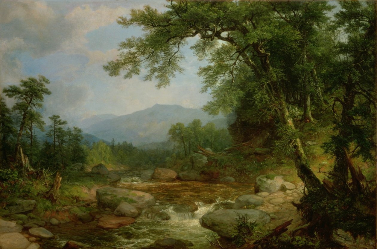 Monument Mountain, Berkshires, 1855-60 od Asher Brown Durand