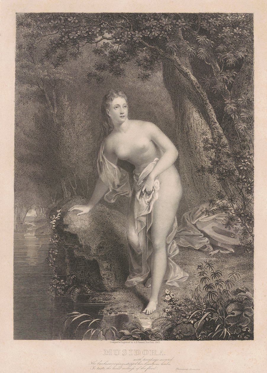 Musidora od Asher Brown Durand