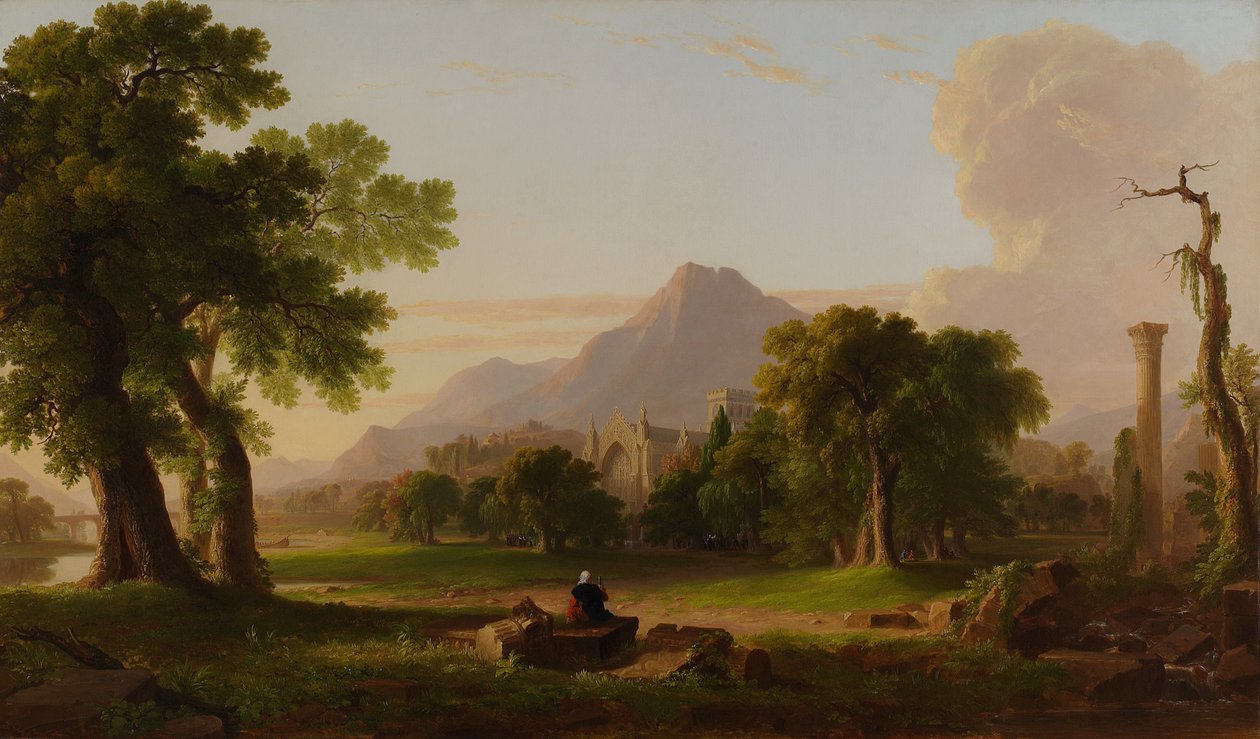 Večer života, 1840 od Asher Brown Durand