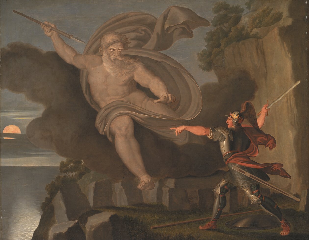 Fingalova bitva s duchem Lody od Asmus Jacob Carstens
