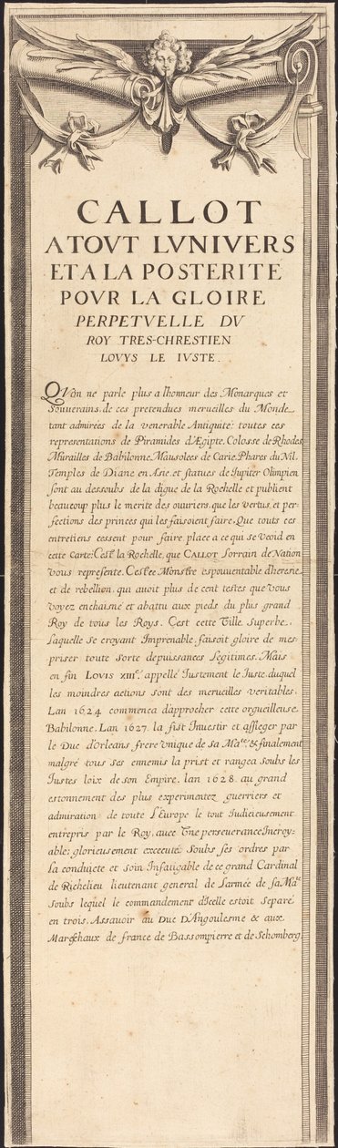Obléhání La Rochelle [4. deska z 16; sada obsahuje 1952.8.97-112] od Assistant of Jacques Callot
